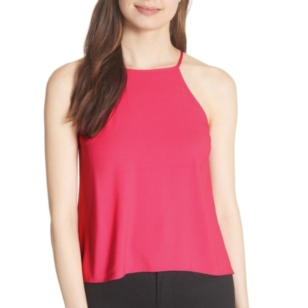 Joie Bramy Split-Back Sleeveless Halter Top, Pink